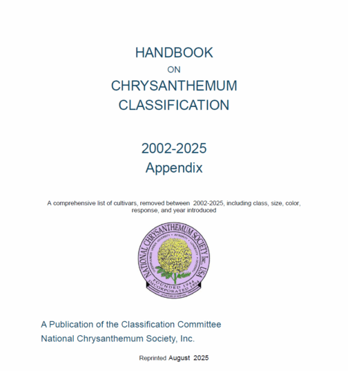 Appendix to the Classification Handbook